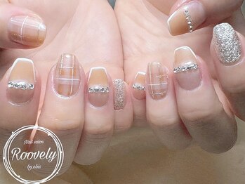 ルブリー(roovely)/チェックネイル