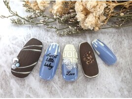 バレンタインネイル