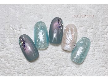 ネイルクローネ(nail crone)/ぷっくりマーメイドネイル