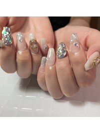 ストーン/ホワイト/ビジュー