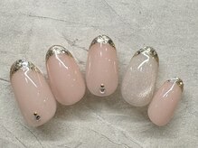 シエルネイルスタジオ 新宮店(Ciel nail studio)/キラキラフレンチネイル