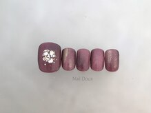 ネイル ドゥ 岡山駅前店(Nail Doux)/ボルドーフットネイル