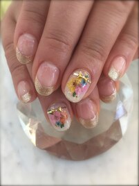 押し花埋め込み