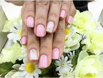 プルミエ ネイル(Premier Nail)/パールピンク&シルバー