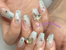 アン ジョーヌドラゴ/【自爪ネイル】蝶々ネイル