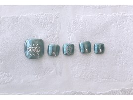 ブルーミラーネイル♪