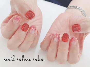 サク(saku)/定額デザイン/ハート/マグネット