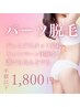【ジュニアスタッフ応援クーポン】パーツ脱毛が半額以下の1800円！2月まで！
