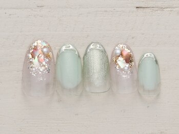 ネイルミックス 札幌駅前店(Nail Mix)/ぬりかけ×ミラー　5990円