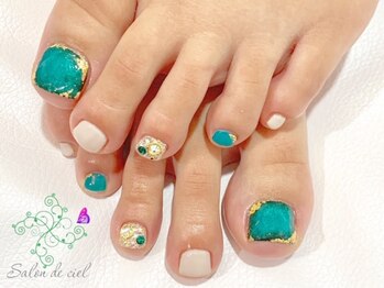 サロンドシエル(salon de ciel)/宝石ネイル