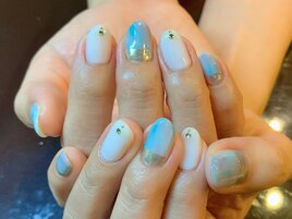 ハーフミラーネイル