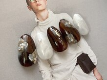 プラスジャム(Plus Jam)/ニュアンス/お花/シルバーラメ