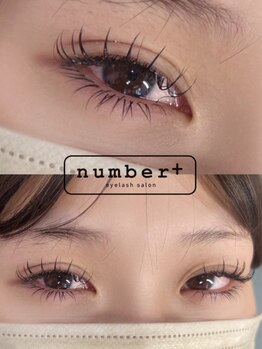 number+ まつげパーマ/パリジェンヌ/マツエク/LED/眉毛【2月1日OPEN(予定)】の写真/ナチュラルに盛りたい方必見!“濃すぎない”大人の上品マツエクでこなれた印象に♪初めての方にも◎