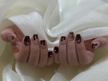 シー(She)/バレンタイン/ハート/ブラウン