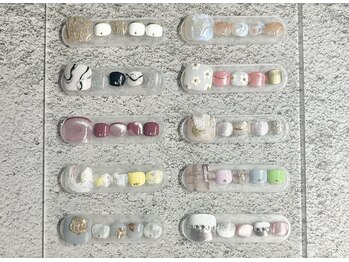 定額ネイル:デザイン*ラメ/マグ