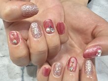 クォーターリゾートネイル(QUARTER RESORT nail)/キラキラネイル☆