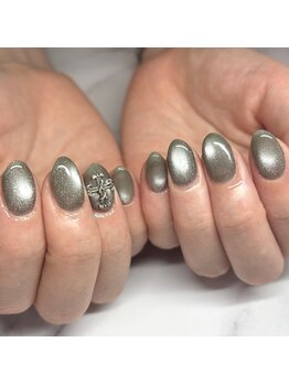 くすみブルーグレーマグネット