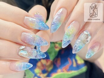 ネイルズガッシュ 大森駅前店(NAILs GUSH)の写真/＜自然かつ美しいフォルム＞深爪・折れた爪◎モチの良さも◎長さだし/長さ出し/スカルプ