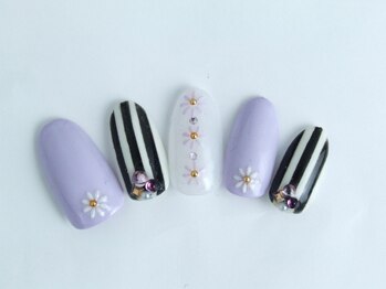 まつげアンドネイル ディアマンローズ(DIAMANT ROSE)/ストライプ９０分コース・6930円