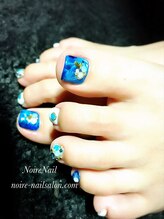 ノワール ネイルアンドスクール(Noire)/★マーブルフットネイル★