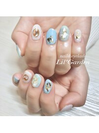 冬色乗せ放題ネイル　パラジェル