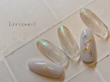 リリックネイル 本八幡店(LyricNail)/ふんわりカラーの押花ネイル