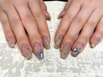 ビューティービースト フォー ネイルアンドアイラッシュ 松浜店(beauty:beast)/ラメラインネイル☆