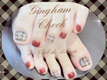 ル クラブ ド ボーテ 練馬/ギンガムチェックフットネイル☆