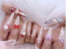ネイル アリーズ セカンド(nail Allies 2nd)/痛ネイル レース ロングネイル