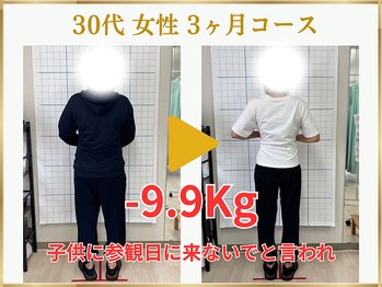 東広島あい整体院/３０代ダイエット実績