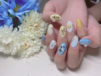 ラドール(La Dhole)/ぷっくりお花とシェル埋め込み