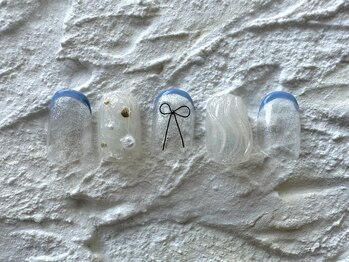 デューネイルスタジオ(dew nail studio)/90min.リボン×フレンチ