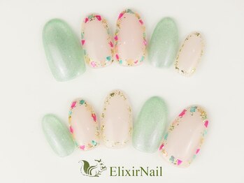 エリクサーネイル 神田(Elixir Nail)/シンプル / クーポン使用
