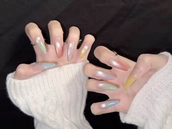 モアグラム 銀座店(More Glam)の写真/【プロが仕上げる、高技術スカルプで長持ち美爪!】長さもフォルムも自由自在♪憧れの美フォルムスカルプ☆