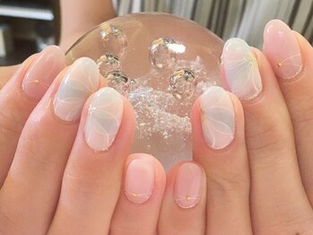 ネイルサロンオーパス(OPUS)/シースルーフラワー