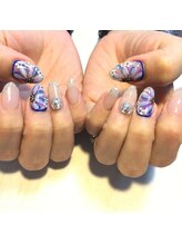 マール(MeaR)/カラフルお花ネイル♪