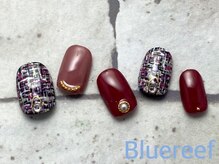 ネイルアンドまつげエクステ ブルーリーフ 四谷三丁目店(Blue Reef)/ツイードネイル