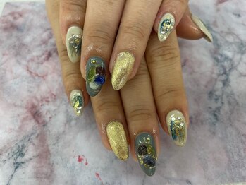 ディーネイル 四条烏丸(D-nail)/(春井)くすみブルー