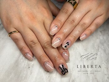 リベルタ(LIBERTA)/立体リボン×黒ハート