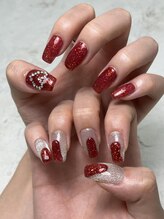 サニーヒルズ ウィズ マキア 藤沢(Sunny hills with MAQUIA)/赤ラメネイル