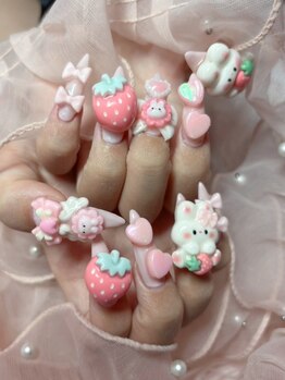 ベリッシモォセンスアーレ/幼児うさちゃんネイル