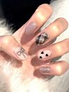 持ち込み◇ハートリボンネイル