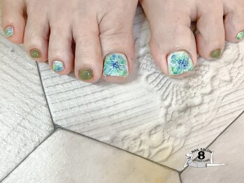 ネイルエイト 新百合ヶ丘(nail8)/フットネイル/フラワー