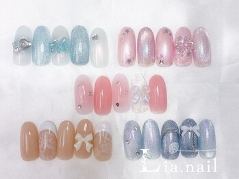 リアネイル(Lia.nail)の写真/【定額コースが豊富！4種類のコースから選べる定額デザイン￥6280～】
