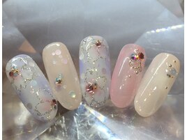 ふんわり桜ネイル￥8200