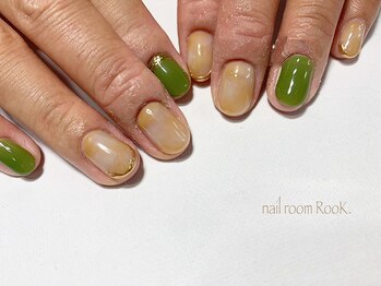 ネイル ルーム ルーク(nail room Rook)/タイダイ柄