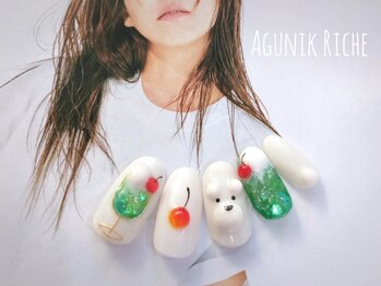 アグニークリッシェ(Agunik Riche)/【クリームソーダネイル】