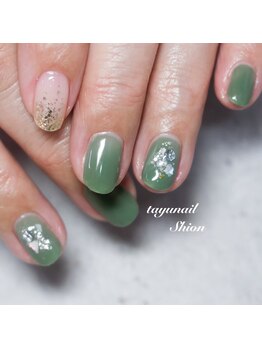 たゆ ネイル(たゆnail)/パラジェルカーキネイル