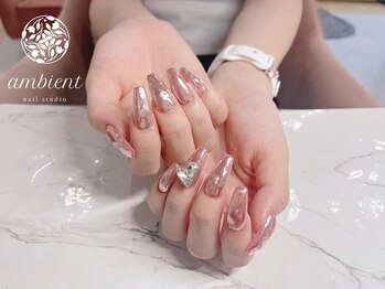 ネイルスタジオ アンビエント 表町店(Nail Studio ambient)/ミラーネイル