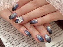 ワンホンネイル 新宿(Rumi Nail)/マグネットネイル/ギャラクシー